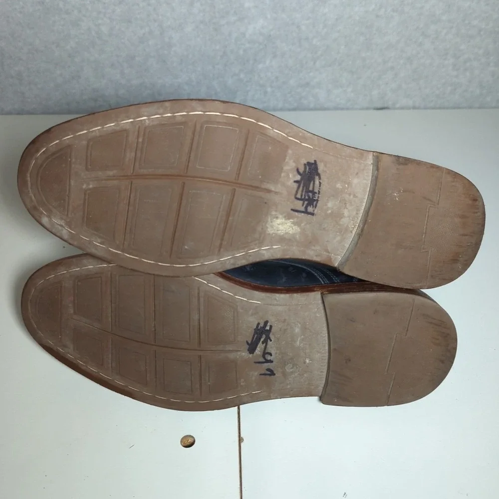 Cole Haan Tyler Grand Blue Leather Oxford Shoes‎ Size 9 Men's C25106 Preppy